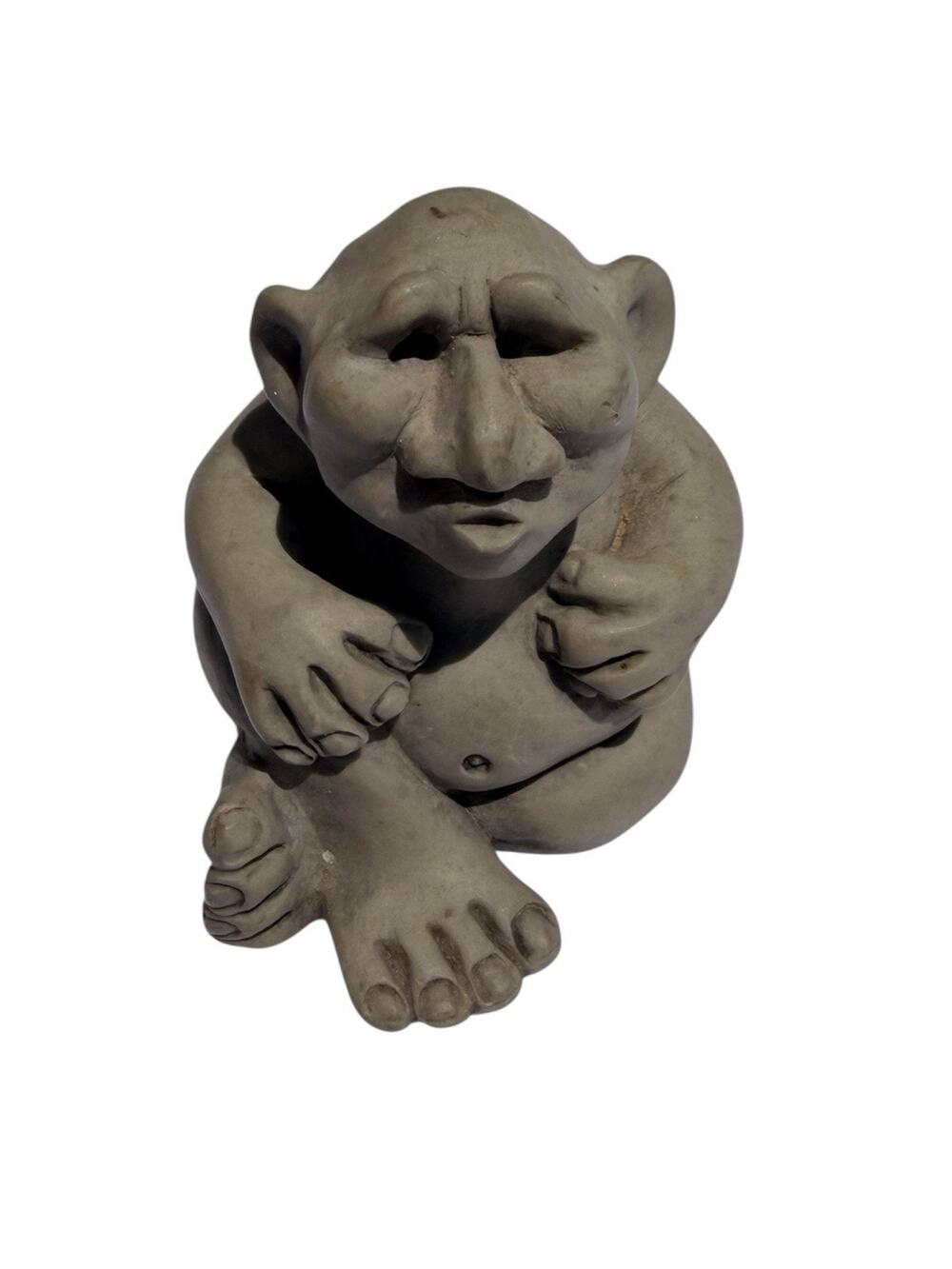 VTG 1994 Seated Kissing Fairy Garden Troll by K McGuire Miniature Figure Decor